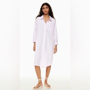 Wilfred Free White Poplin Shirt Dress